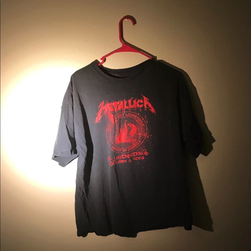 Metallica Ft. Lauderdale 2008 tour shirt